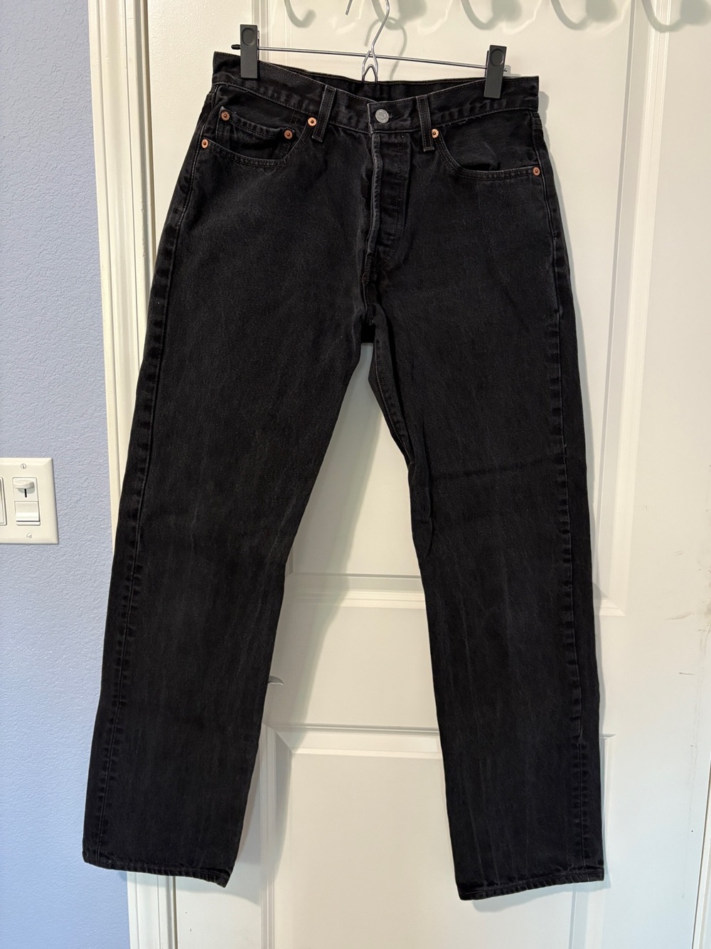 Levis 501 Vintage Mens Straight Button Fly Jeans 33x34 (Fits 31x33) Mexico